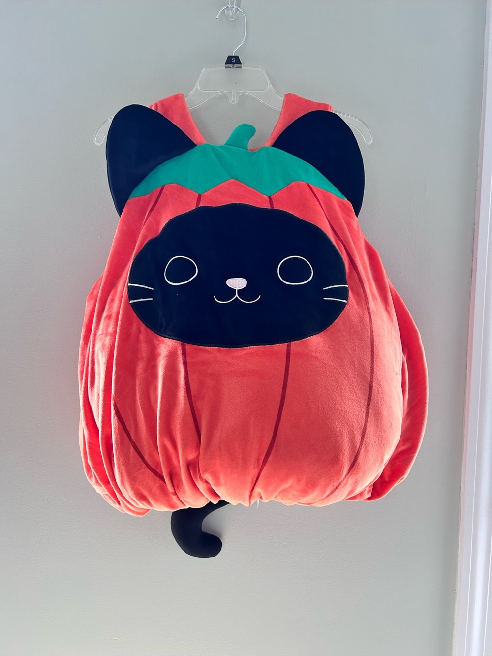 Kids squishmallow Pumpkin Cat Costume - Orange